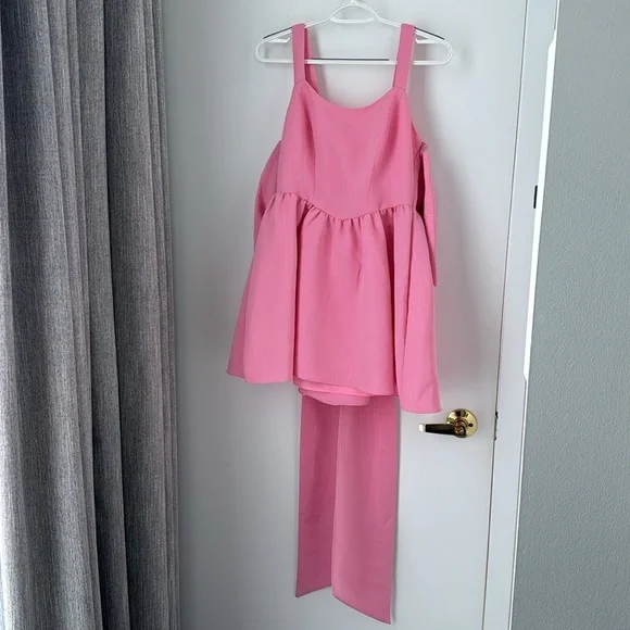 Loveshackfancy Pink Bow Spin Dress - Picture 6 of 7